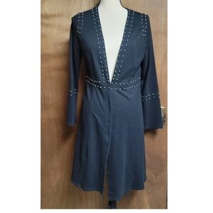 Chloe Black studded duster jacket Size Small